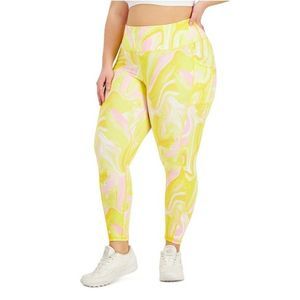 ❗️NWT // Ideology // Plus Size Whirl-Print 7/8 Leggings // 3X